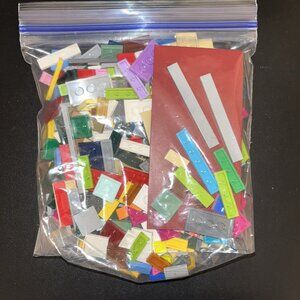 Lego Tile Smooth 300 + Pieces Lot  Multicolor and Size